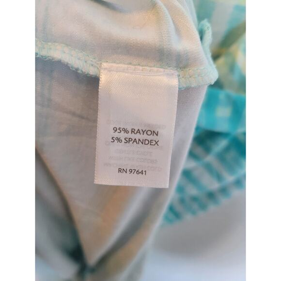 J Jill Womens Seafoam Free Flow Tank Midi Dress Size XL Green Striped Beachy - Picture 5 of 9